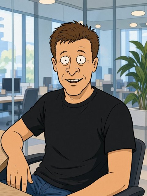 Cartoon of Ronan Tierney